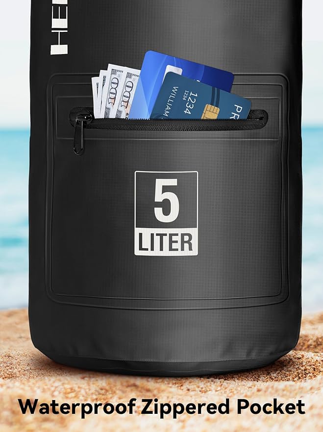 HEETA Waterproof Dry Bag with Front Zippered Pocket - Image 7