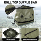 MIER Large Waterproof Duffel Bag Rolltop Dry Backpack Duffle Bags - Image 3