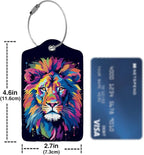 Rainbow Lion Head 2 Pack Luggage Tag - Image 4
