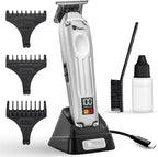 Fagaci Professional Zero Gapped Trimmer for Men, 5X Longer Sharpness Cordless Beard Trimmer for Men, T Liners Professional Trimmers for Barbers with Brushless Motor, Zero Gap Trimmers Barber T Blade