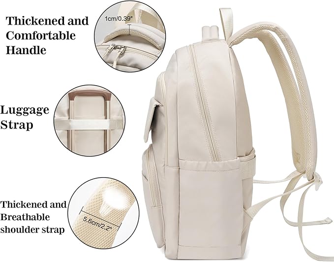 FOXLOVER Travel Laptop Backpack, Anti-Theft Slim Business Backpack, School - Image 3