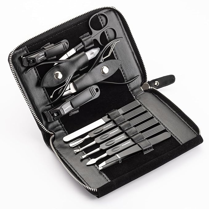 FAMILIFE Professional Manicure Set, Manicure Kit, Nail Clippers Set, 11 in 1 - Image 6