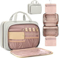 Toiletry Bag for Women with Jewelry Organizer Compartment, Travel Makeup by BAFAMYE
