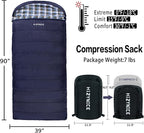 0 Degree Sleeping Bag 100% Cotton Flannel XXL - Image 2