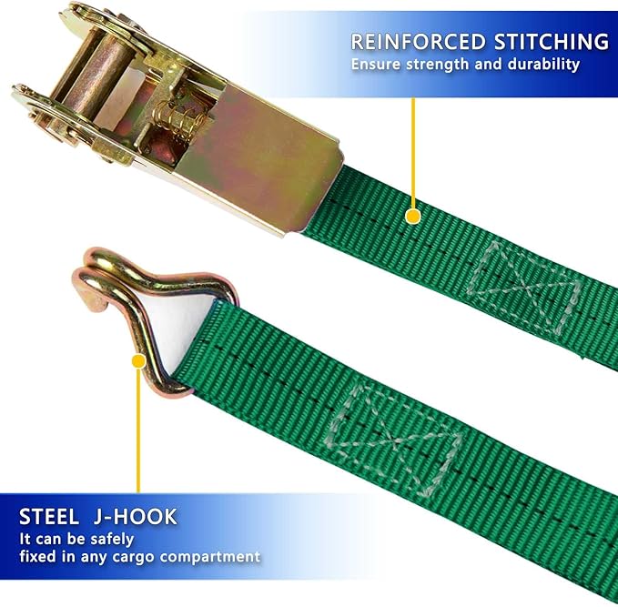Ratchet Straps, 1 Inch x 16.4 Feet - Image 4