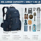 Maelstrom Hiking Backpack, 40L Waterproof Camping Daypack - Image 2