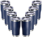 DOMICARE 20oz Tumbler with Lid Stainless Steel Tumblers Bulk, Double Wall by VisittheDOMICARE