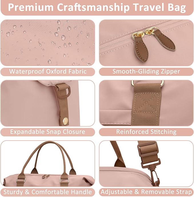 Travel Duffle Bag for Women, Weekender Bags, Hospital Bag for Labor Delivery - Image 5