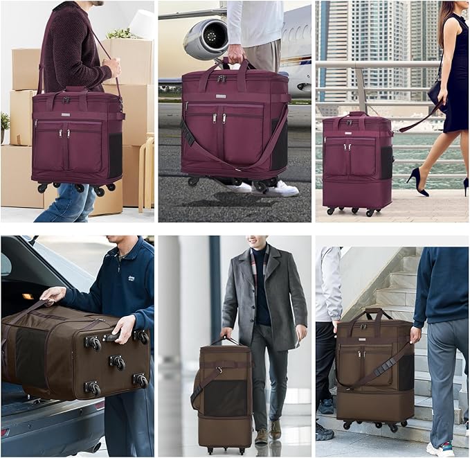 MILADA Expandable Luggage Bags for Travel Foldable Suitcase - Image 8