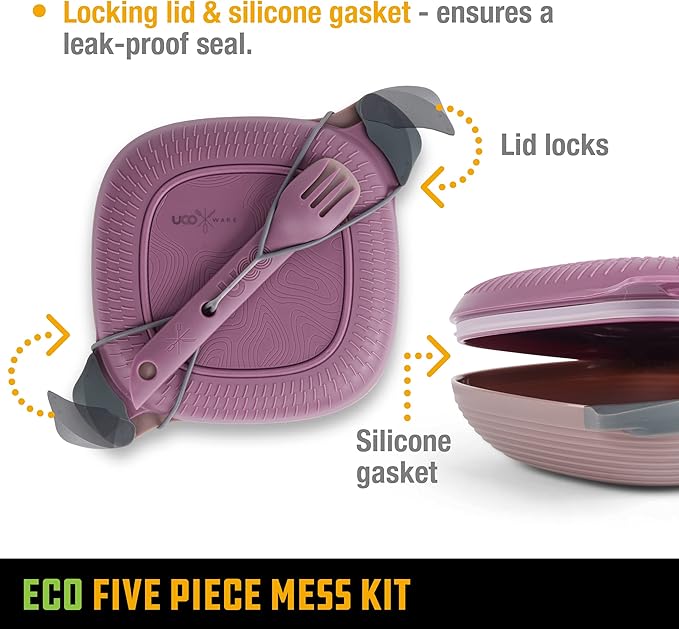 UCO Recycled ECO 5-Piece Camping Mess Kit - Image 4