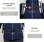 MOUNTAINTOP Hiking Backpack 35L Travel Backpack Lightweight Daypack - Image 8