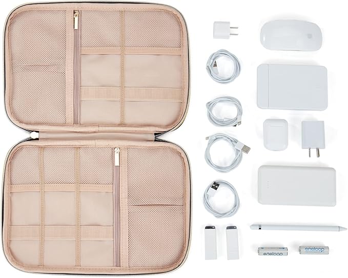 NISHEL Travel Cord Organizer Case, Tech Electronic Bag, Essentials - Image 5