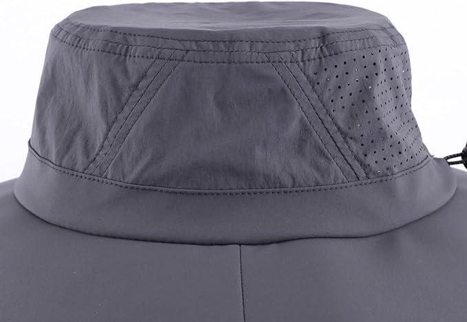 Home Prefer UPF 50+ Sun Hats for Men Women Foldable Wide Brim Fishing Hat Quick - Image 5