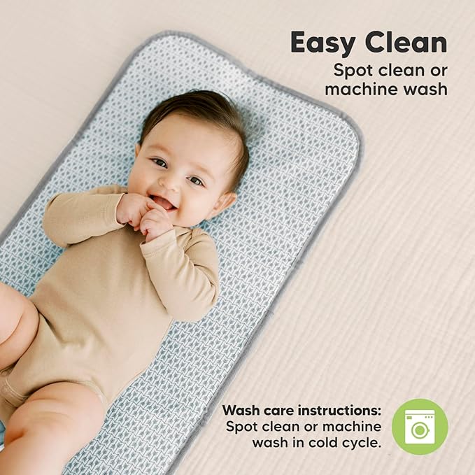 KeaBabies Portable Diaper Changing Pad, Easy Wipe Clean - Image 7