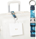 Travel Carry Strap with Ring Hooks, Add-a-Bag Luggage Strap, Adjustable Bag by EKAX