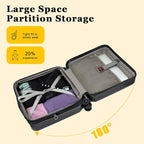 16 Inch Carry On Luggage Airline Approved, Expandable Lightweight ABS+PC Hard - Image 3
