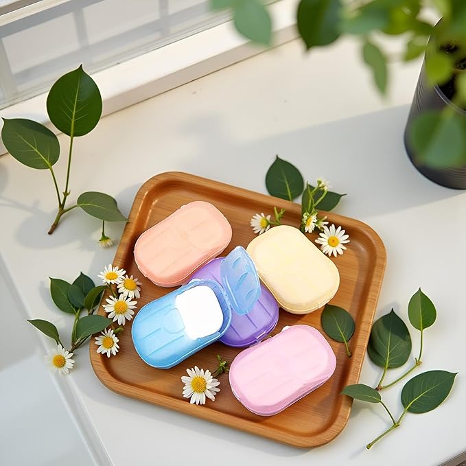 500 Sheets Colorful Disposable Soap Paper 5 Boxes Hand Cleaner Fragrance Mini - Image 4