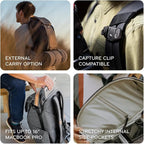 Peak Design Everyday Backpack 30L, MagLatch Top, Dual Side Access, FlexFold - Image 4
