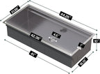 44.3-Inch Undermount Kitchen Sink Workstation, 16 Gauge 304 Stainless Steel - Image 8