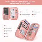Travel Passport Wallets, Airtag Lightweight Family Passport Holder - Image 2