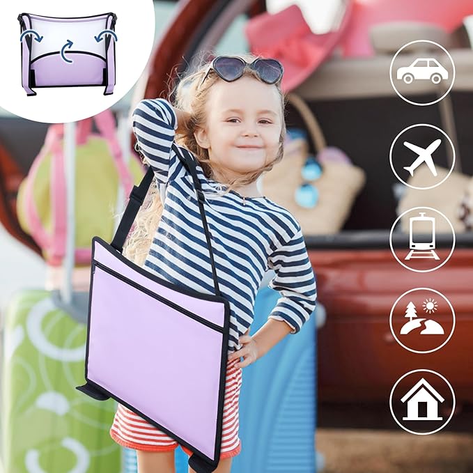 COOLBEBE Kids Travel Tray for Car Seats, Toddler Lap Desk - Image 7