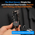 Forge TSA Approved Luggage Locks Ultra-Secure Dimple Key Travel Cable Locks - Image 2