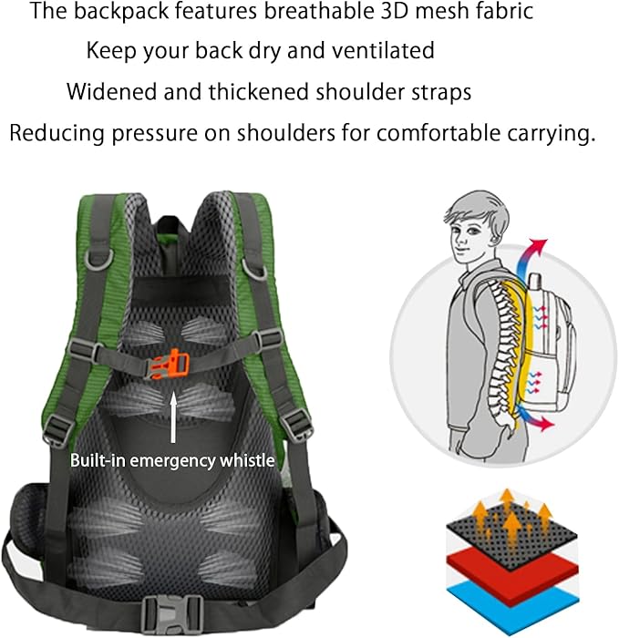 35L Hiking Backpack, Camping Backpack - Image 4