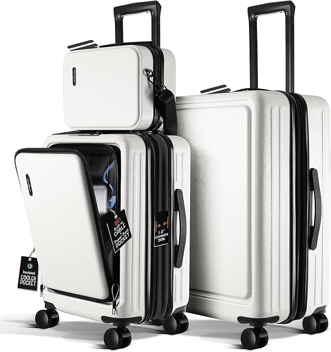 Luggage Sets 3 Piece, 22 Inch Carry on Luggage and 24 Inch Suitcases by TravelArim