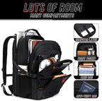Z-MGKISS 18.4 Large Travel Backpack, USB Computer Bagpack Fits 18.4 Inch Laptop - Image 3