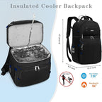 Insulated Cooler Backpack, Double Deck Leakproof Cooler Bag, Insulated Backpack - Image 4