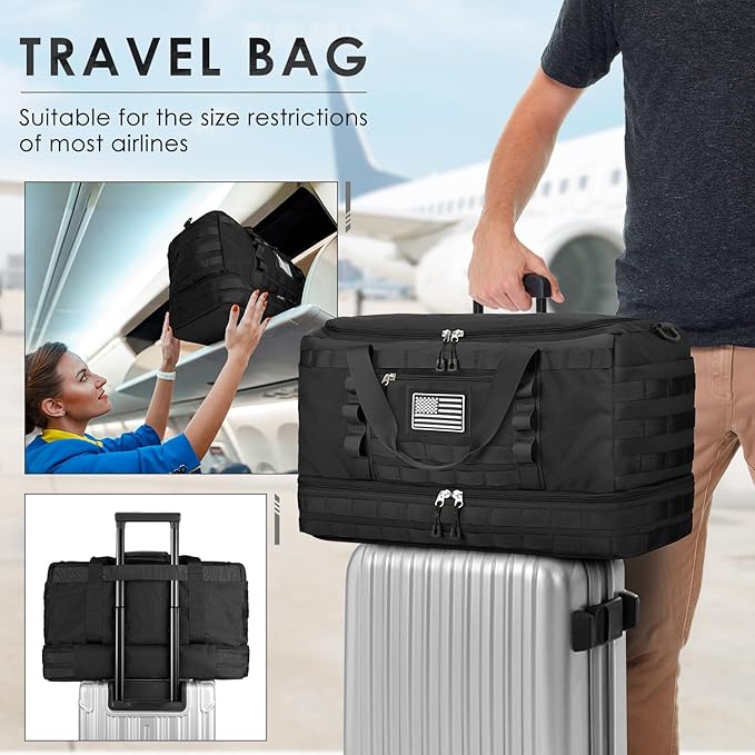 ETRONIK Travel Bag for Men Women, Gym Bag & Tactical Duffle Bags for Travel - Image 5