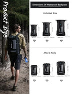 IDRYBAG Waterproof Backpack for Men 20L/30L/40L, Floating Dry Bag Kayak - Image 4