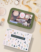 Travel Clear Makeup Bag with Makeup Brush Bag, Leather Makeup Case Toiletry Bag - Image 7