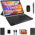 Android 15 Tablet, 12GB+128GB +1TB Expand, Face Unlock, 8000mAh Big Battery+18W by COLORROOMKidsTablets