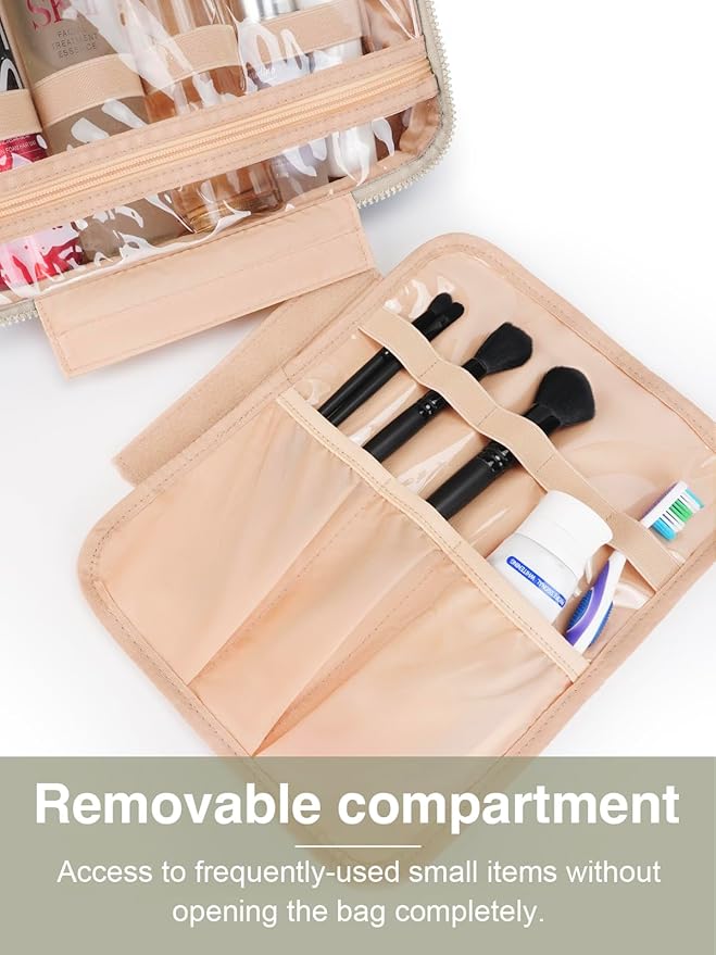 Women's Hanging Toiletry Bag, Waterproof Travel Cosmetic Organizer - Image 4