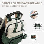 VONAL Diaper Bag Backpack, Lightweight Baby Diaper Bags, Travel Large Diaper Bag - Image 7