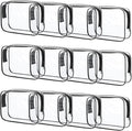 12 Pcs Clear Toiletry Bag PVC Waterproof Zippered PVC Cosmetic Makeup Carry by Eilyliafe
