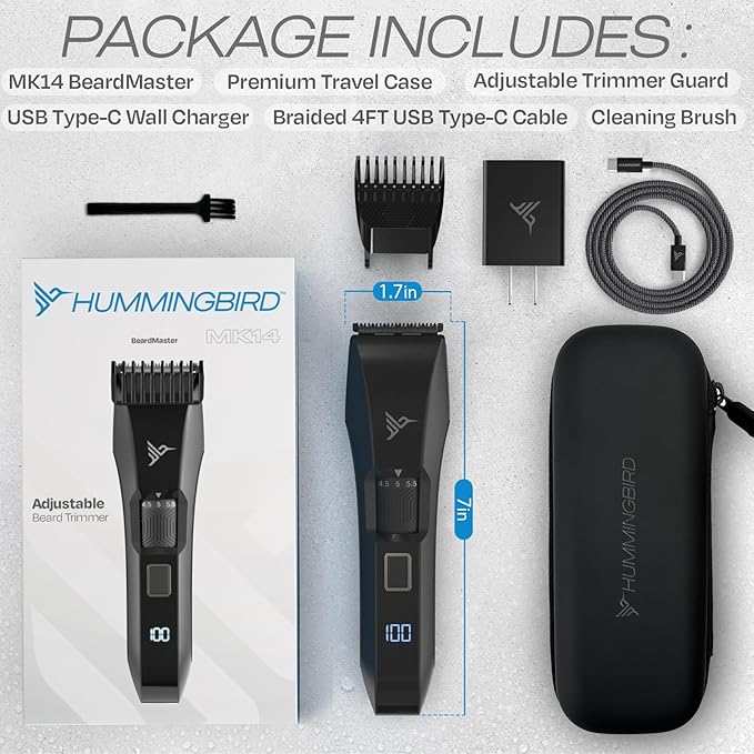 HUMMINGBIRD MK14 BeardMaster – Premium Beard Trimmer - Image 5