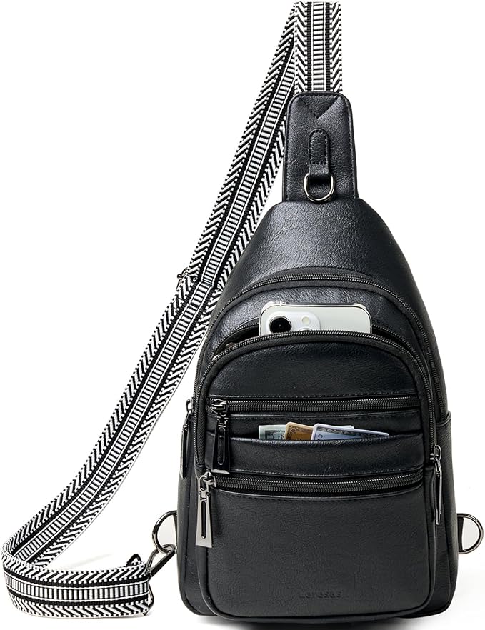 Sling Bag for Women Cross Body Bags Fanny Packs Shoulder Bag Sling Backpack by Leresas