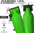 Supreme Trimmer 2-in-1 Vader Clipper & Trimmer Kit | Cordless Beard Trimmer & Mens Clippers Set for Barbers or Home | with DLC Coated Blades | Acid