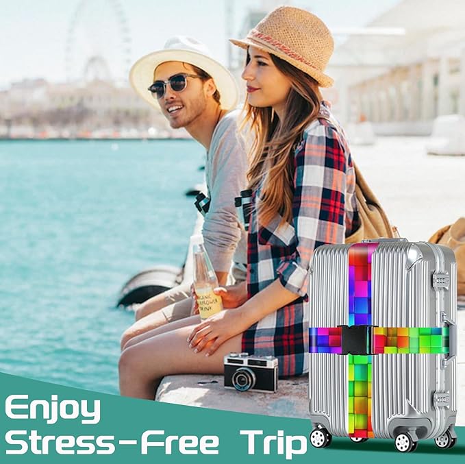 Slohif Luggage Straps for Suitcases Travel Belt Accessories Luggage Connector - Image 7