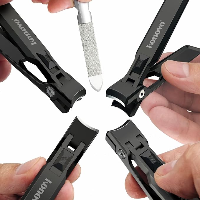 Nail Clippers Set, Ultra Sharp Sturdy Fingernail and Toenail Clipper Cutters - Image 2
