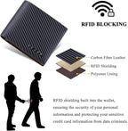 VISOUL Leather Mens Bifold RFID Blocking Wallet - Image 5