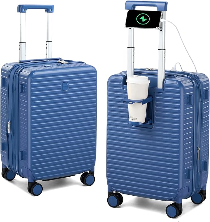 Hard Shell Suitcases 20 Inch Carry on Luggage Airline Approved, Expandable by HanTrip