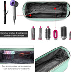 Hair Tools Travel Bag for Shark Flexstyle Dyson, Quilted Case Organizer Bag, Gift for Women Hair Accessories Storage Bag, Travel Hairdryer Portable Bag for Women, Teal