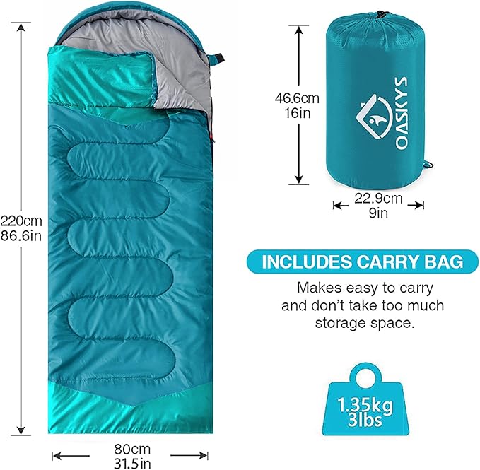 oaskys Camping Sleeping Bag - Image 3