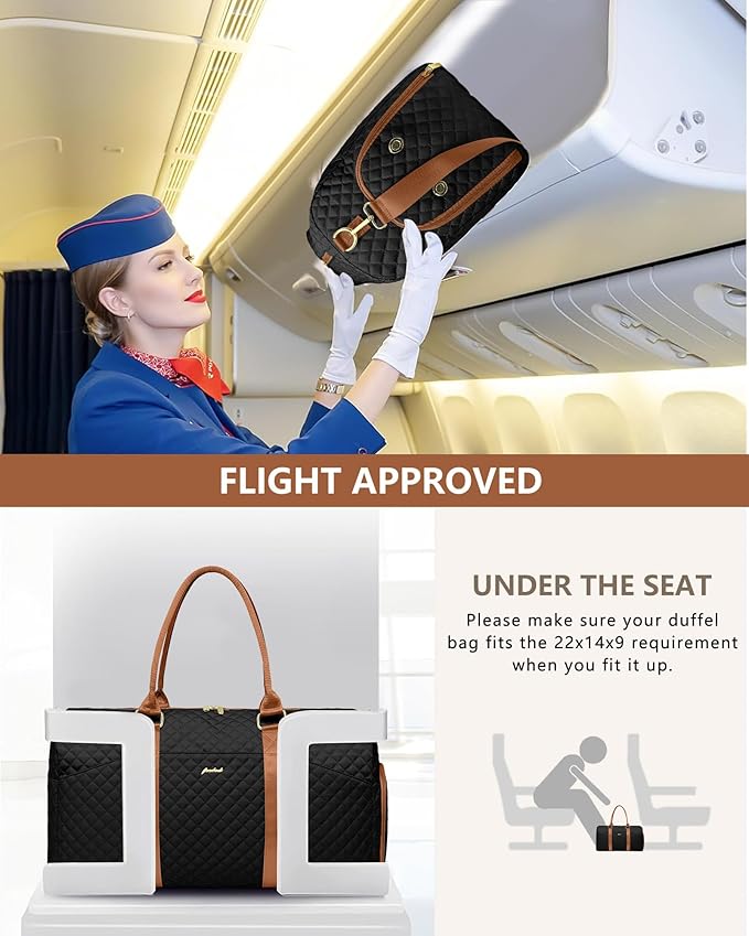 Women Duffle Weekender Travel Bag: Large Duffel Bags - Image 6