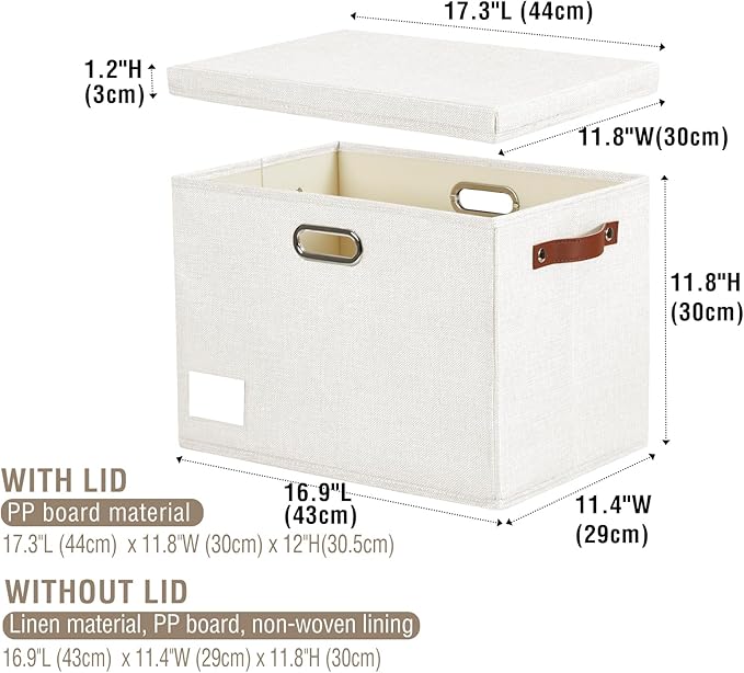 17" Large Collapsible Storage Bins - Image 3