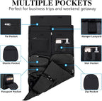 Garment Bag for Travel With Toiletry Bag Convertible Carry On Weekender Bag - Image 2