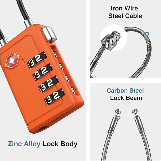 Puroma TSA Approved Luggage Travel Locks - Image 4